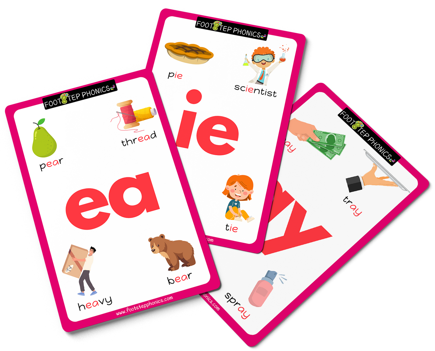 FootStep Phonics Step 5 Flashcards