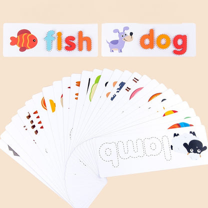 Wooden Children's Letters To Spell The Word Building Blocks