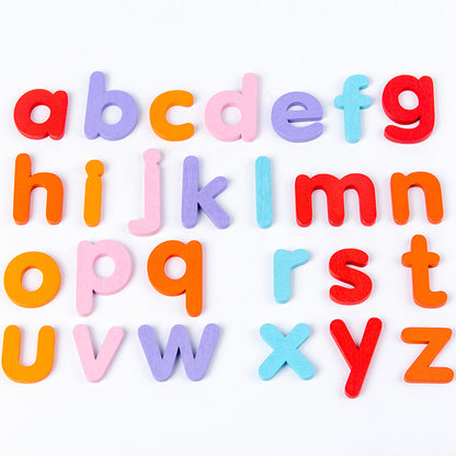 Wooden Children's Letters To Spell The Word Building Blocks