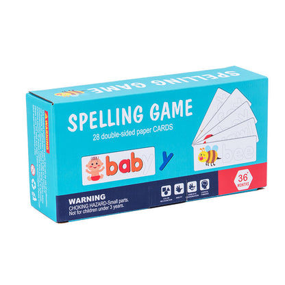 Wooden Spelling Game Children's 26 English Letters Spelling Practice Early Education Perception Educational Toys