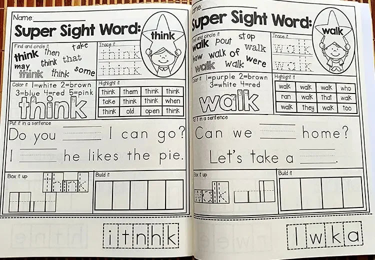 Sight Word Mastery: Pre-Primer to 3rd Grade Phonics Practice Book