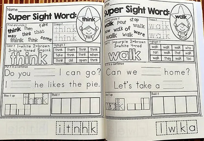 Sight Word Mastery: Pre-Primer to 3rd Grade Phonics Practice Book