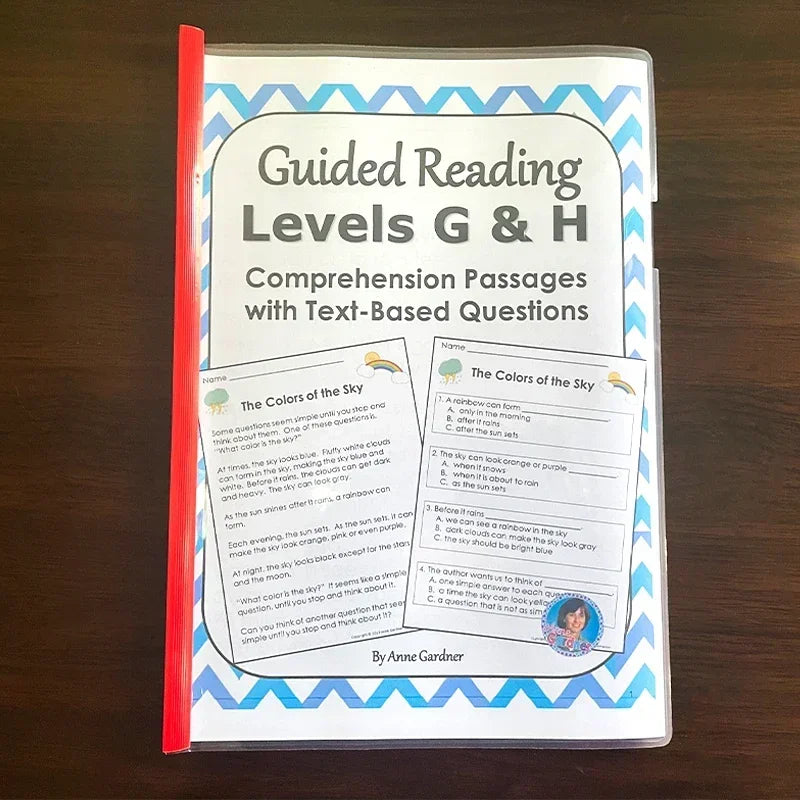 Guided Reading Comprehension Workbooks C-P: English Practice for Kids