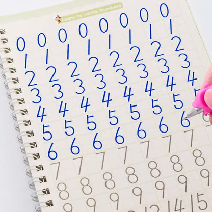 Free Shipping SANK Copybooks Pen Magic Copy Book Free Wiping Children's Kids Writing Sticker Practice Copybook For Calligraphy