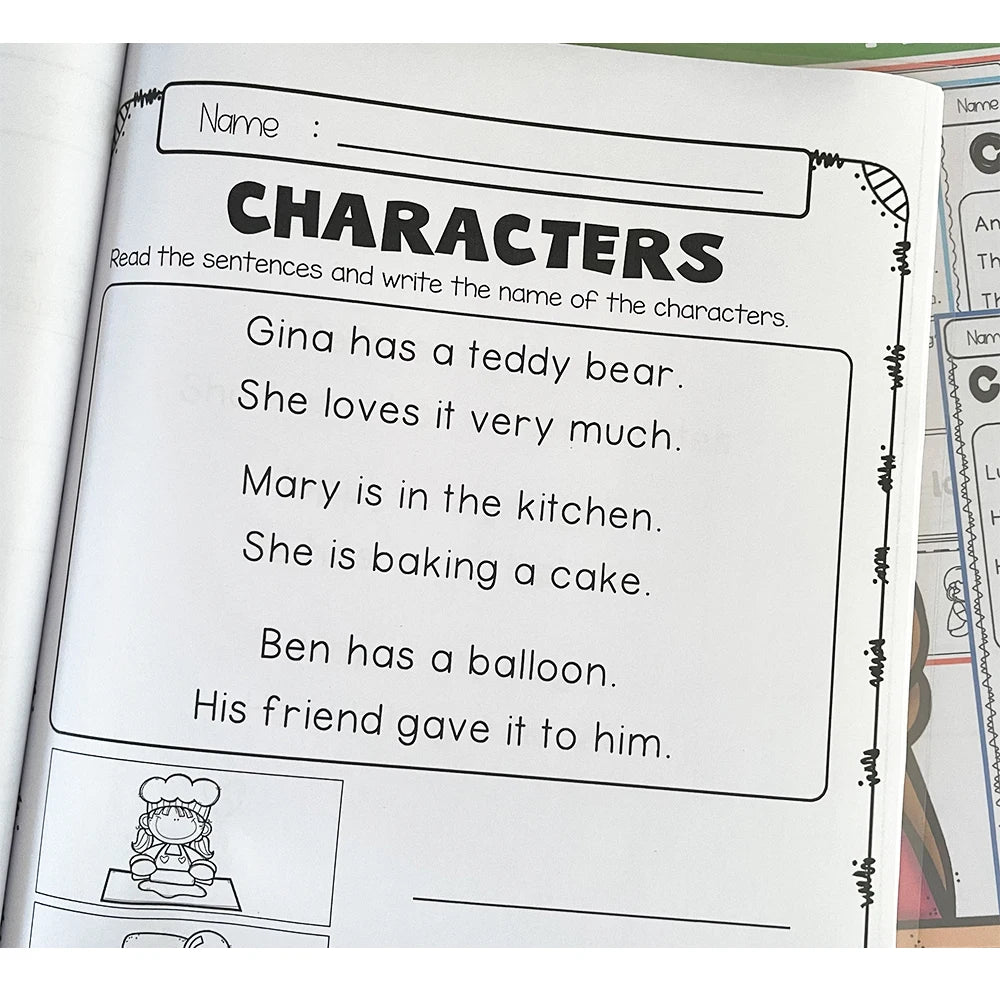English Reading Practice for Kids: 10-Book Workbook Set