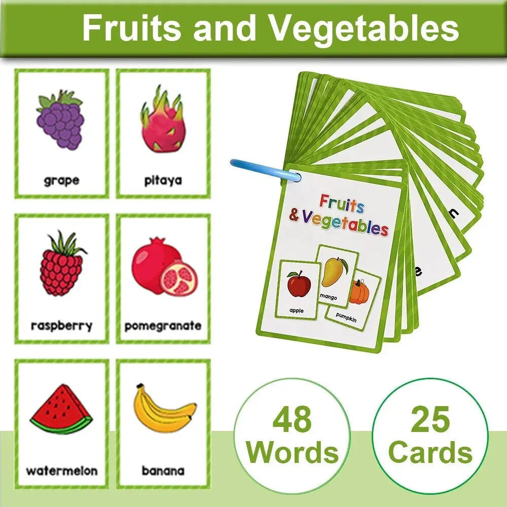 Montessori Kids Learning English Words Cards Kindergarten Teacher Early Education Teaching Aids Vocabulary Classroom Supplies