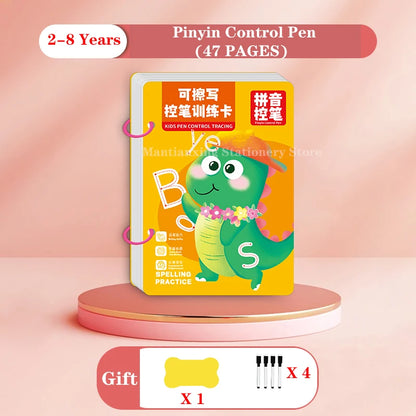 Magical Tracing Workbook Control Training Book Reusable Magic Practice Copybook Children Montessori Drawing Education Stationery