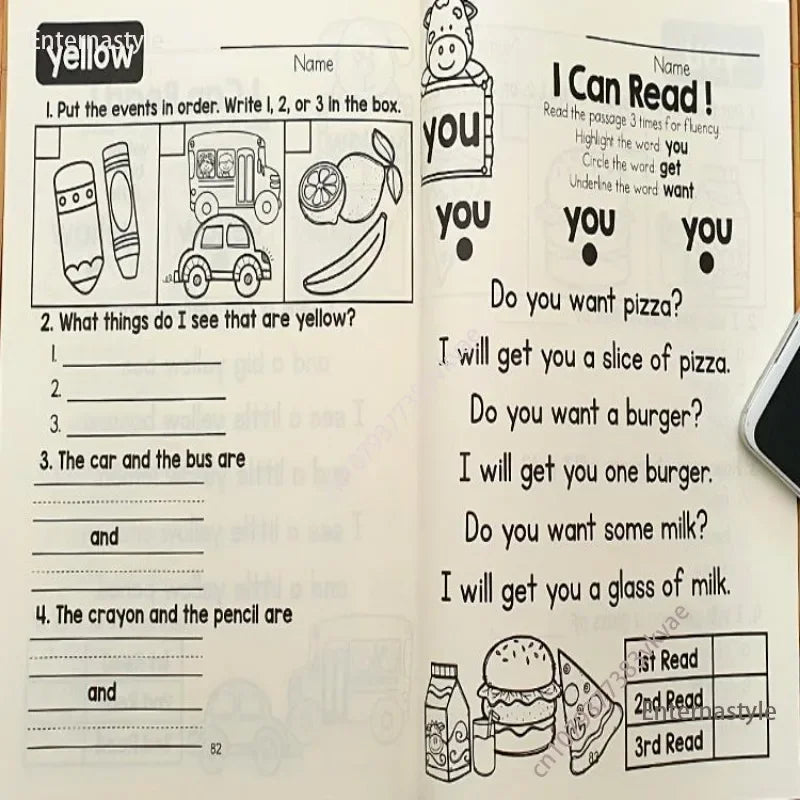 Sight Word Mastery: Pre-Primer to 3rd Grade Phonics Practice Book