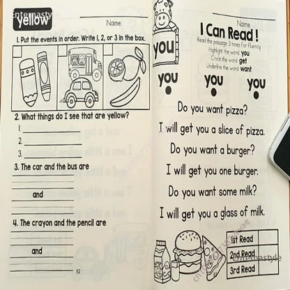 Sight Word Mastery: Pre-Primer to 3rd Grade Phonics Practice Book