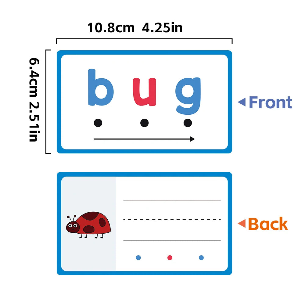 Phonics Word Learning: Montessori CVC Writing Cards, Sorting & Spelling