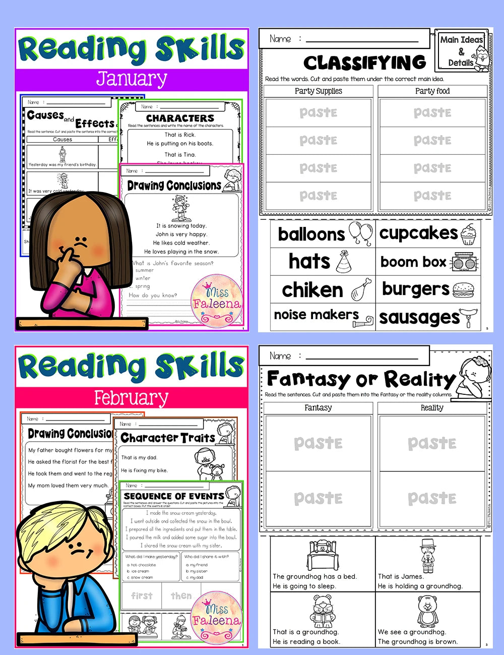 English Reading Practice for Kids: 10-Book Workbook Set