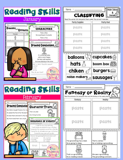 English Reading Practice for Kids: 10-Book Workbook Set