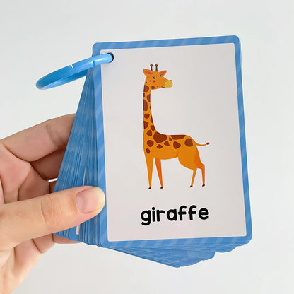 Montessori Kids English Words Learning Flashcards Early Educational Cards Classroom Supplies Kindergarten Teacher Teaching Aids