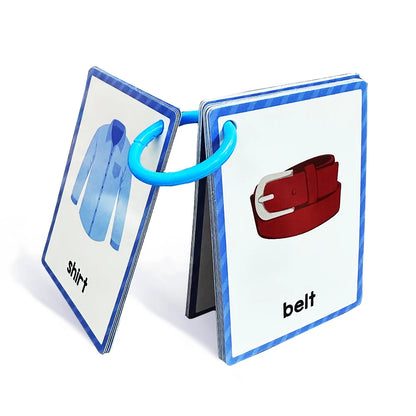 Montessori Kids English Words Learning Flashcards Early Educational Cards Classroom Supplies Kindergarten Teacher Teaching Aids