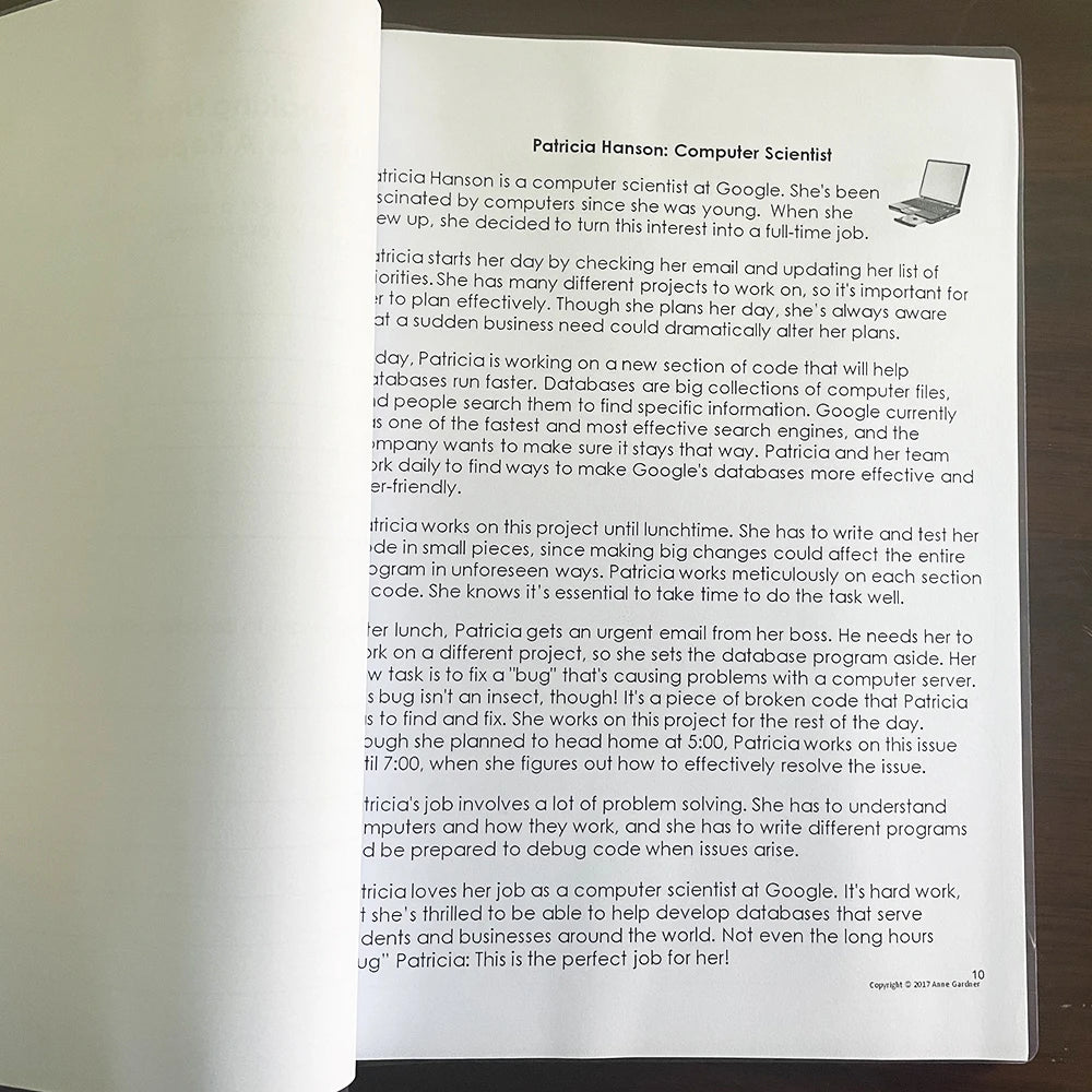 Guided Reading Comprehension Workbooks C-P: English Practice for Kids