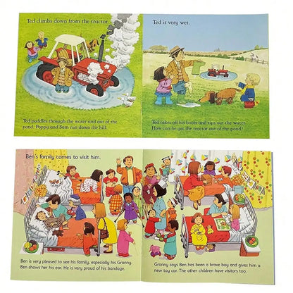 Usborne Farmyard Tales First Experience Preschool Education English Picture Story Books for Kids Bedtime Reading Montessori