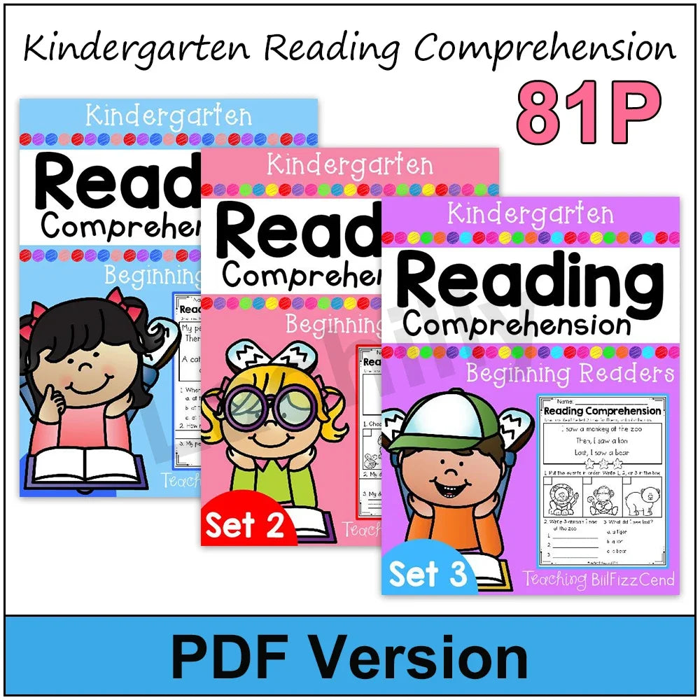 Phonics Skill Builder - 4 Book Reading Comprehension Set