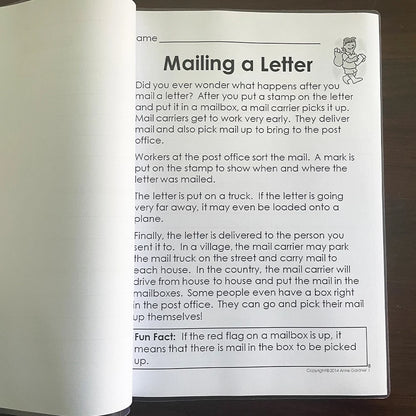 Guided Reading Comprehension Workbooks C-P: English Practice for Kids