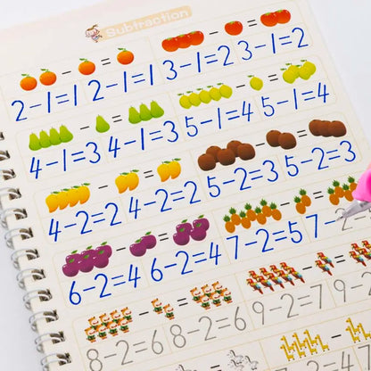 Free Shipping SANK Copybooks Pen Magic Copy Book Free Wiping Children's Kids Writing Sticker Practice Copybook For Calligraphy