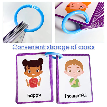 Montessori Kids English Words Learning Flashcards Early Educational Cards Classroom Supplies Kindergarten Teacher Teaching Aids