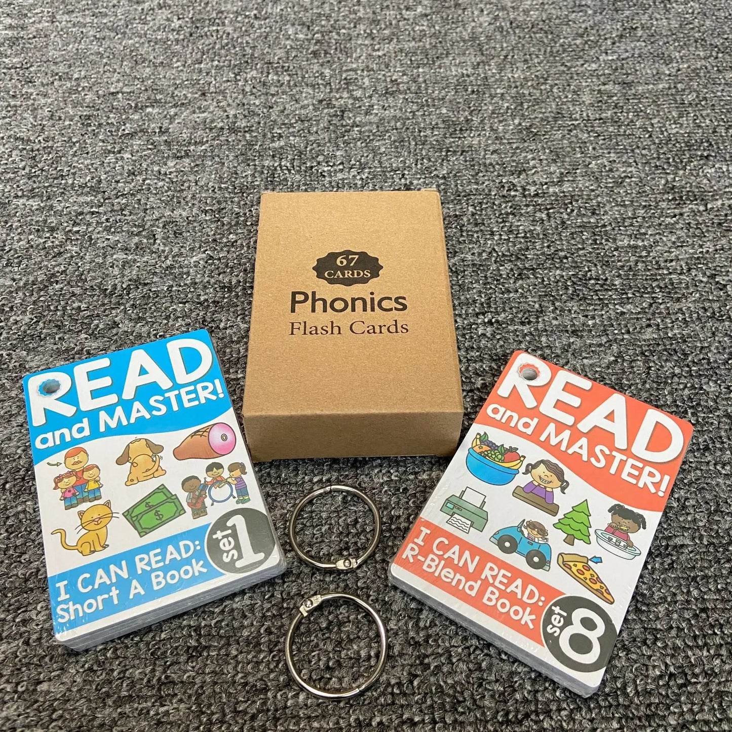 Montessori English Phonics Learning Cards Kindergarten Educational Toys for Children Teacher Teaching Aid Flashcards