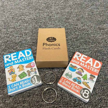 Montessori English Phonics Learning Cards Kindergarten Educational Toys for Children Teacher Teaching Aid Flashcards