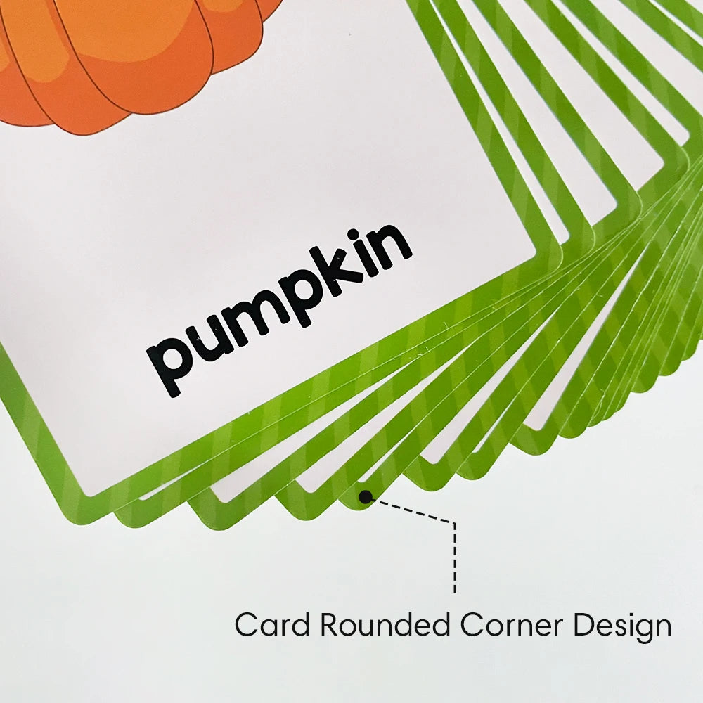 Montessori Kids English Words Learning Flashcards Early Educational Cards Classroom Supplies Kindergarten Teacher Teaching Aids