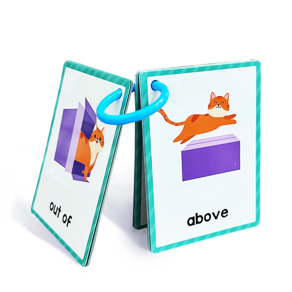 Montessori Kids English Words Learning Flashcards Early Educational Cards Classroom Supplies Kindergarten Teacher Teaching Aids