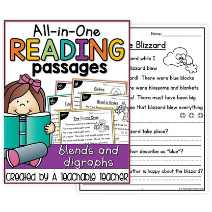 Phonics Skill Builder - 4 Book Reading Comprehension Set