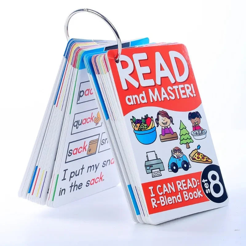 Montessori English Phonics Learning Cards Kindergarten Educational Toys for Children Teacher Teaching Aid Flashcards