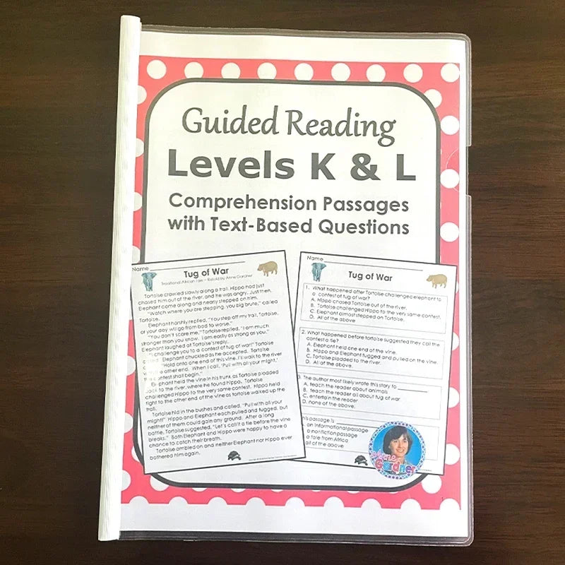 Guided Reading Comprehension Workbooks C-P: English Practice for Kids