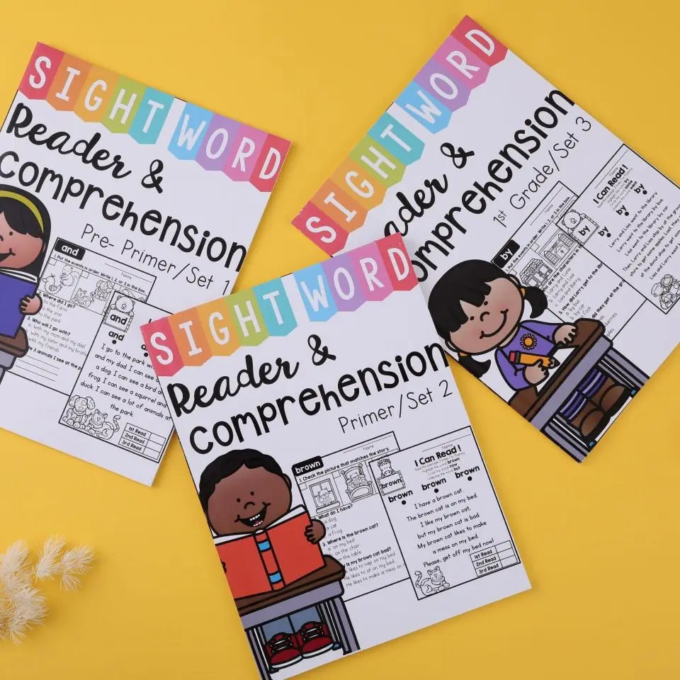 3-Book Sight Word Comprehension Bundle: English Reading Training