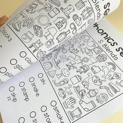 Read And Find Phonics Workbook Preschool and Kindergarten Learning English Teacher Teaching Aids Phonics Practice Montessori