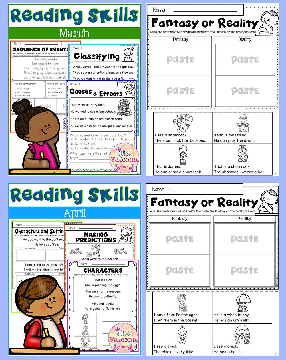 English Reading Practice for Kids: 10-Book Workbook Set