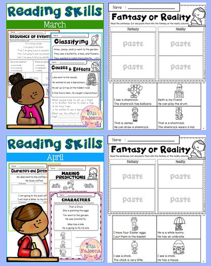 English Reading Practice for Kids: 10-Book Workbook Set