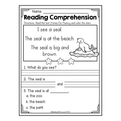 100 Days Reading Comprehension Practice for Preschool English Learners