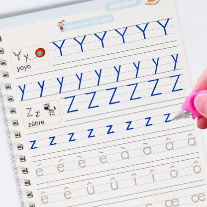 Free Shipping SANK Copybooks Pen Magic Copy Book Free Wiping Children's Kids Writing Sticker Practice Copybook For Calligraphy