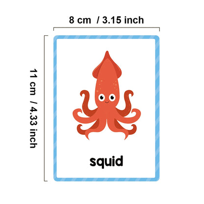 Montessori Kids English Words Learning Flashcards Early Educational Cards Classroom Supplies Kindergarten Teacher Teaching Aids