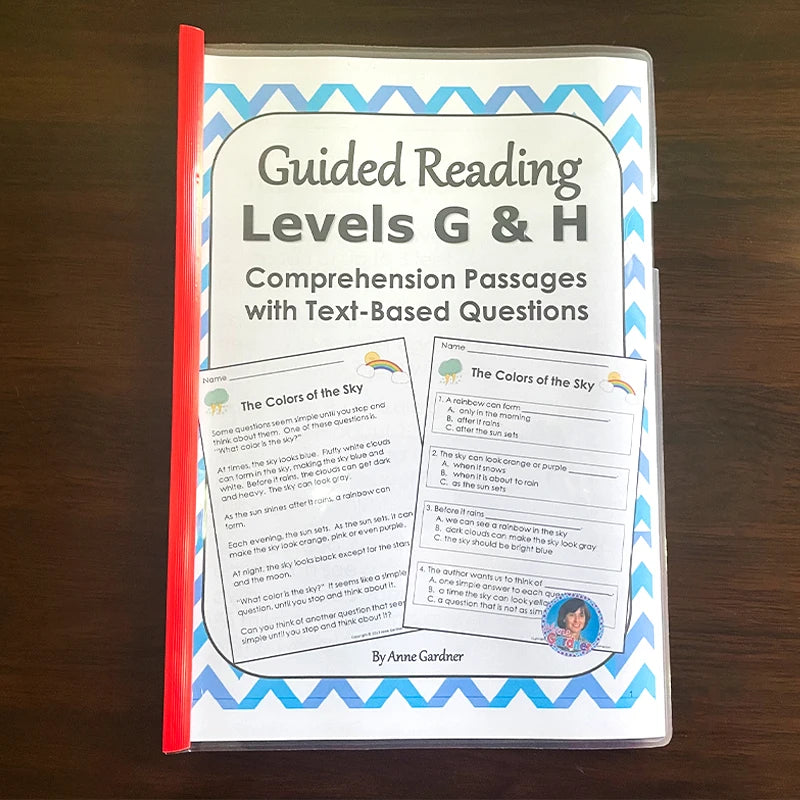 Guided Reading Comprehension Workbooks C-P: English Practice for Kids