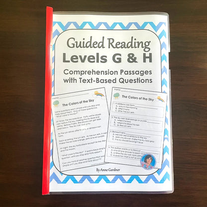 Guided Reading Comprehension Workbooks C-P: English Practice for Kids