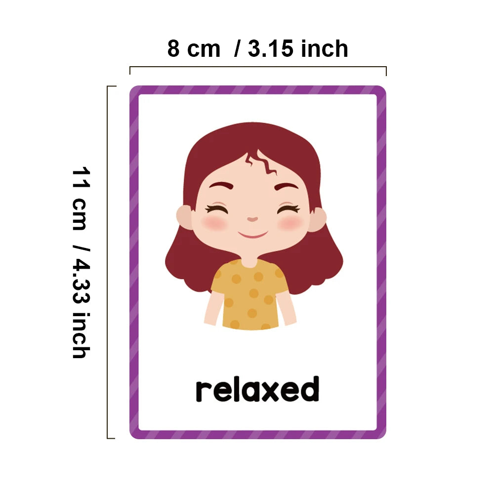 Montessori Kids English Words Learning Flashcards Early Educational Cards Classroom Supplies Kindergarten Teacher Teaching Aids