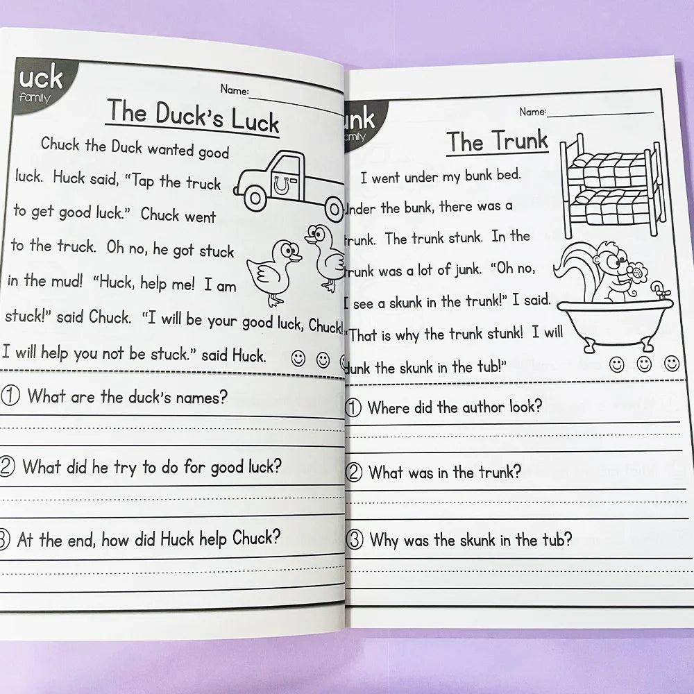 Reading Passages Workbook Comprehension Inferences & Drawing Conclusions Learn to Read for Primary School Teacher Teaching Aids