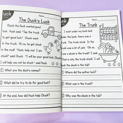 Reading Passages Workbook Comprehension Inferences & Drawing Conclusions Learn to Read for Primary School Teacher Teaching Aids