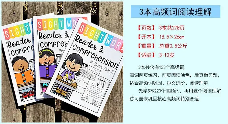 Sight Word Mastery: Pre-Primer to 3rd Grade Phonics Practice Book