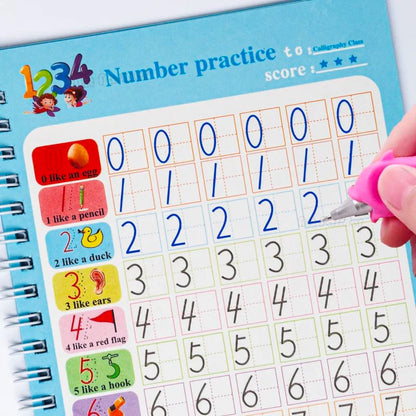 Free Shipping SANK Copybooks Pen Magic Copy Book Free Wiping Children's Kids Writing Sticker Practice Copybook For Calligraphy