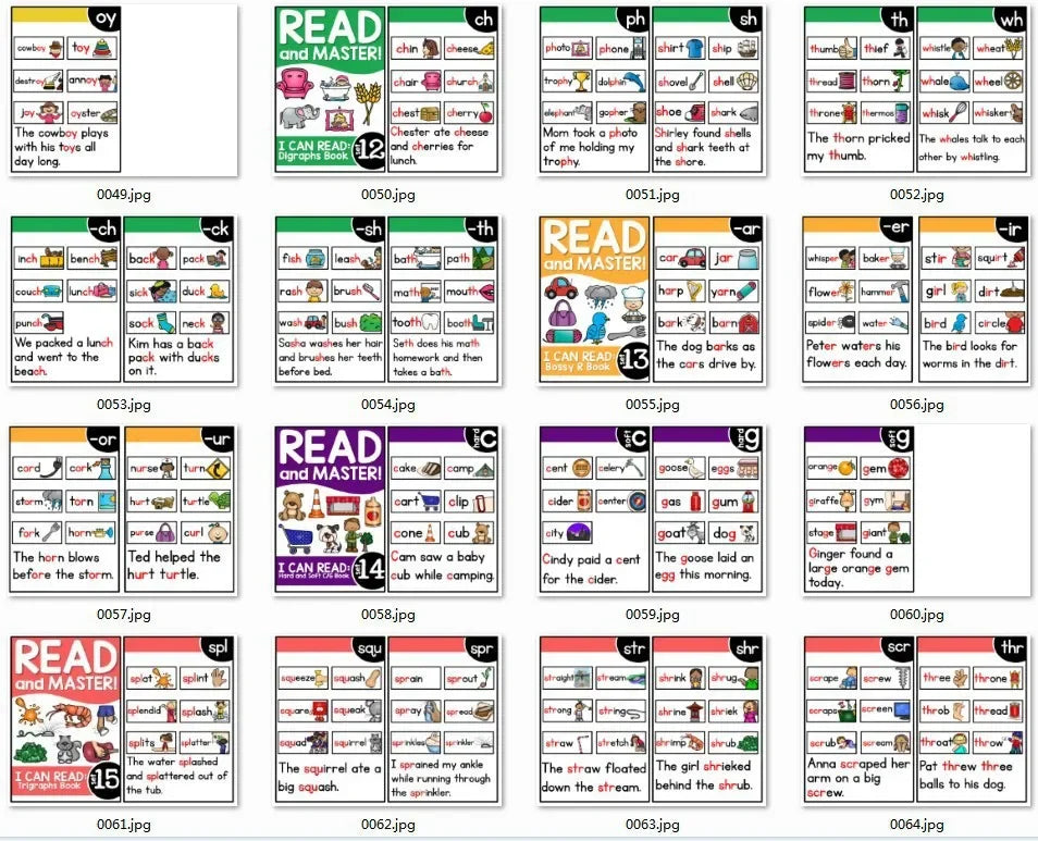 Montessori English Phonics Learning Cards Kindergarten Educational Toys for Children Teacher Teaching Aid Flashcards