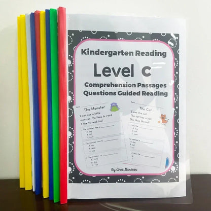 Guided Reading Comprehension Workbooks C-P: English Practice for Kids