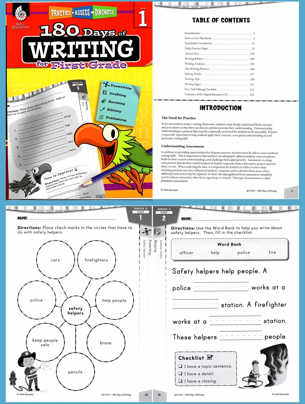 180 Days Language Practice: K-6 Grammar & Reading Comprehension Workbook