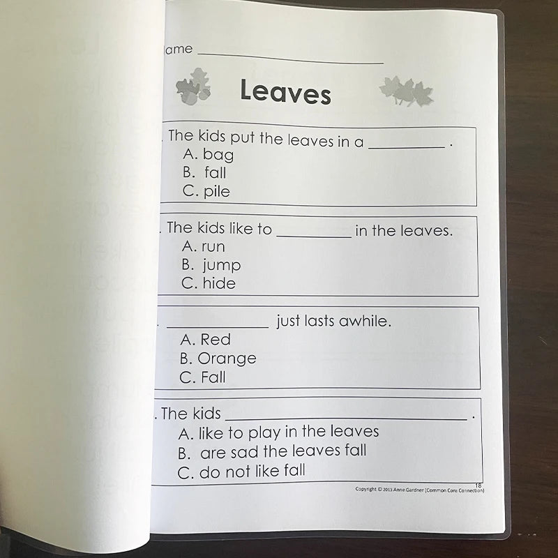 Guided Reading Comprehension Workbooks C-P: English Practice for Kids