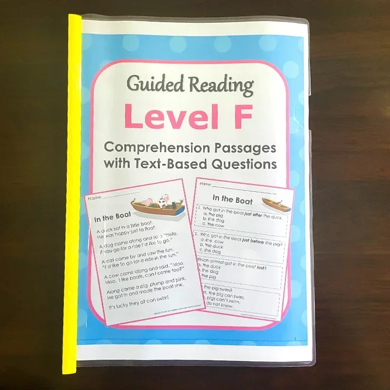 Guided Reading Comprehension Workbooks C-P: English Practice for Kids